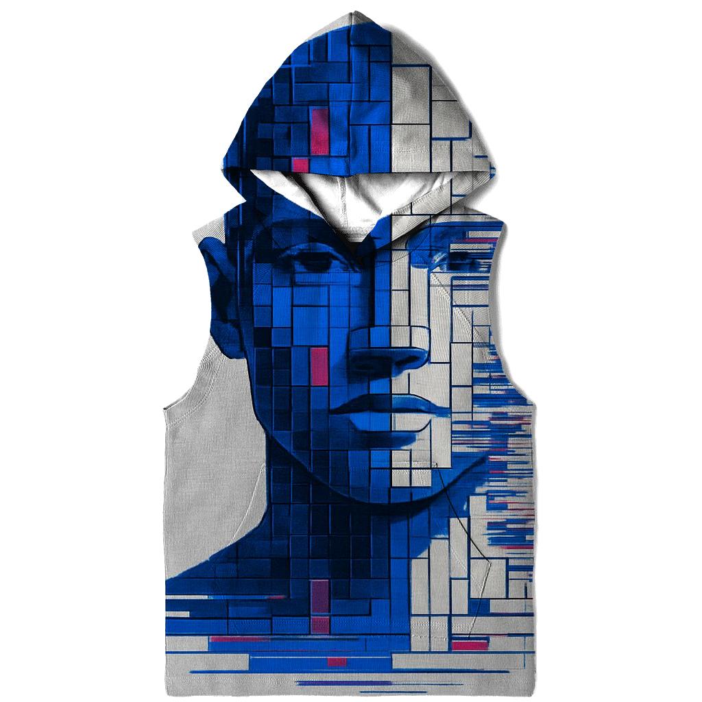Quantum Glitch Portrait Mosaic hoodies fashion