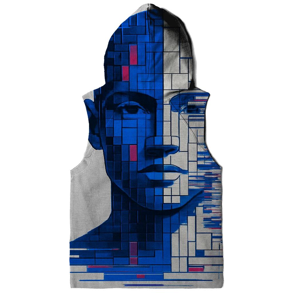 Quantum Glitch Portrait Mosaic hoodies fashion