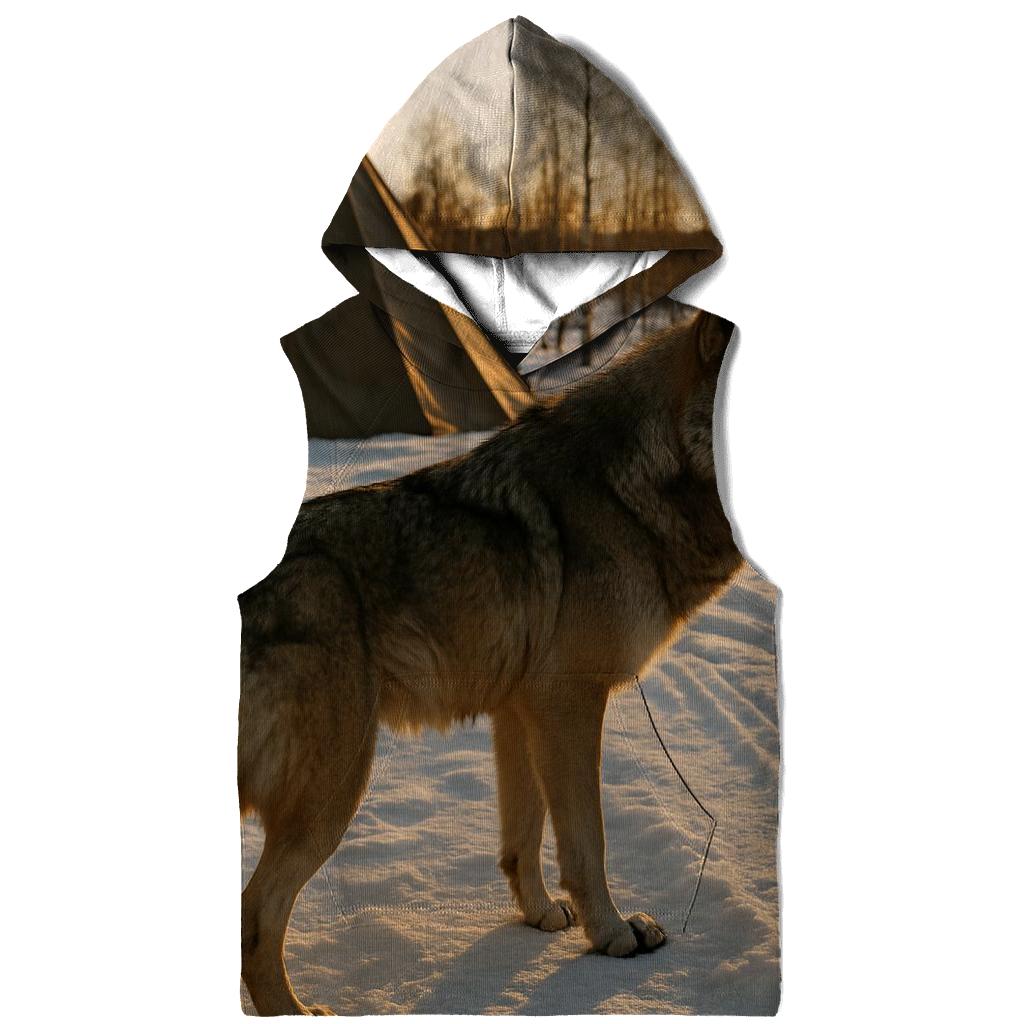 Wolf Beside Traditional Reindeer Herding Camp hoodie styles