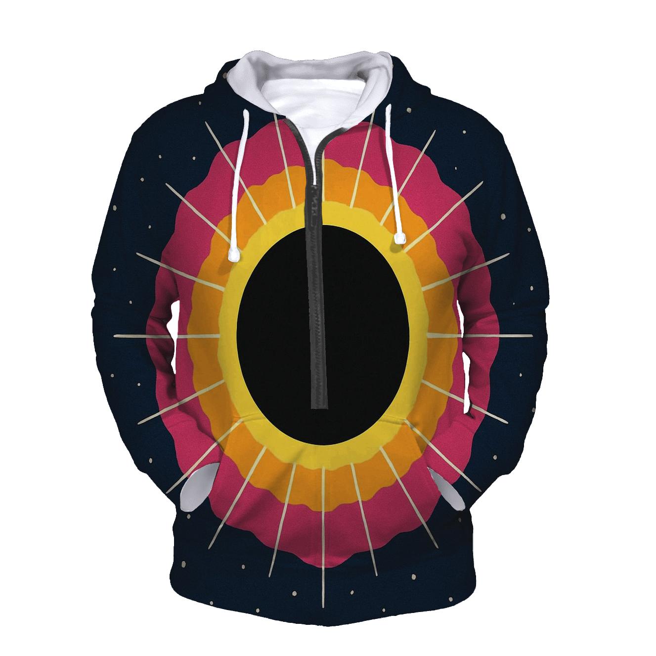 Eclipse Corona Cartouche printed hoodies