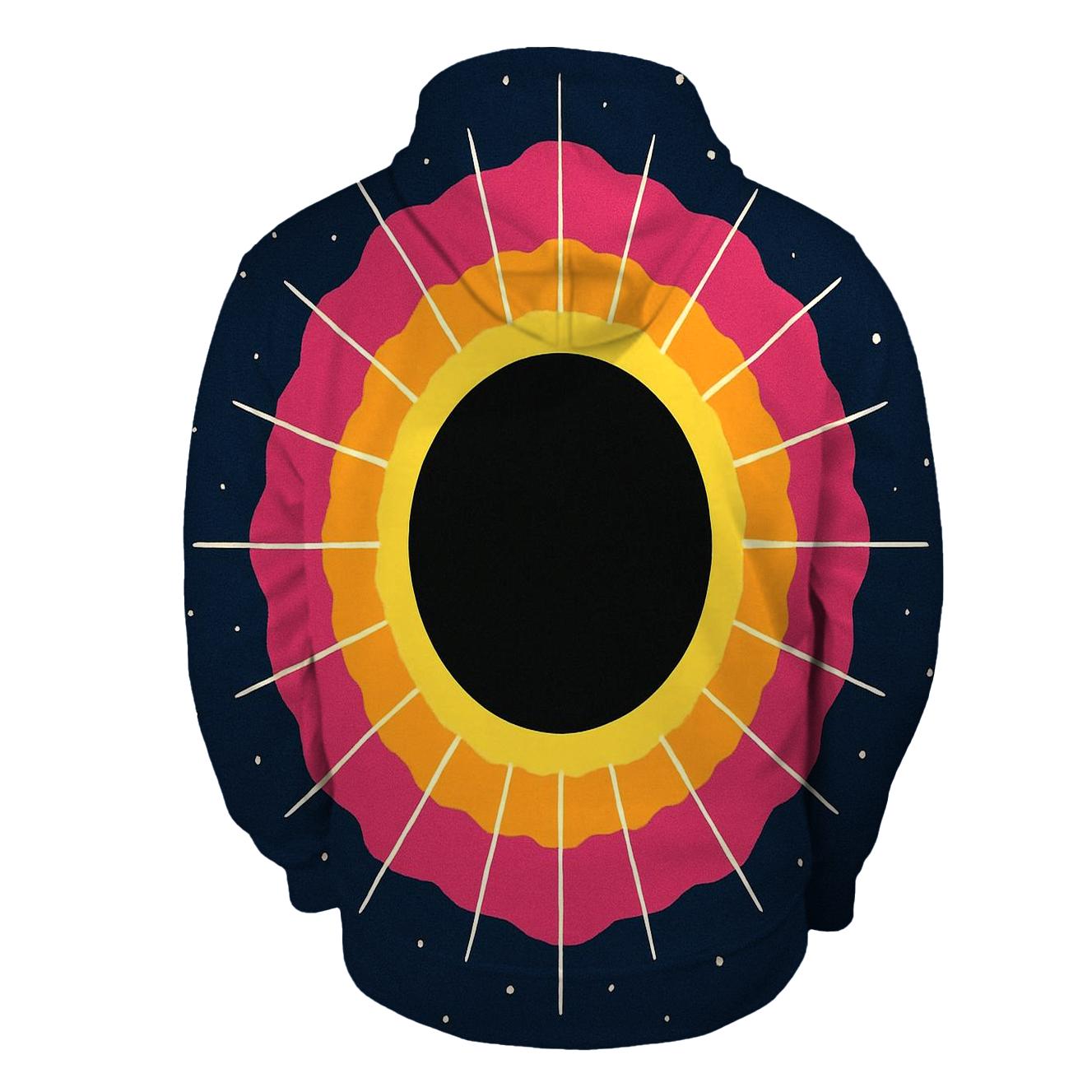 Eclipse Corona Cartouche printed hoodies