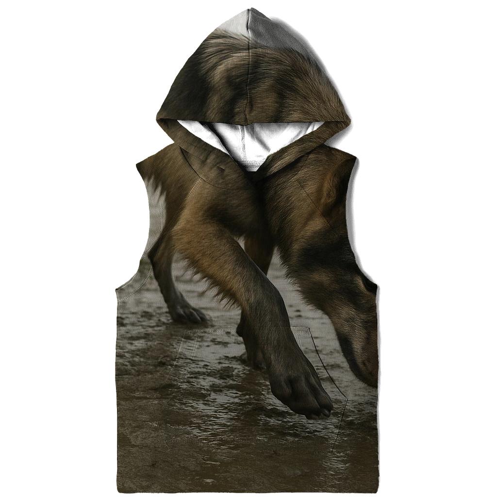 Mudflat Foraging At Low Tide In Coastal Fog designer hoodies