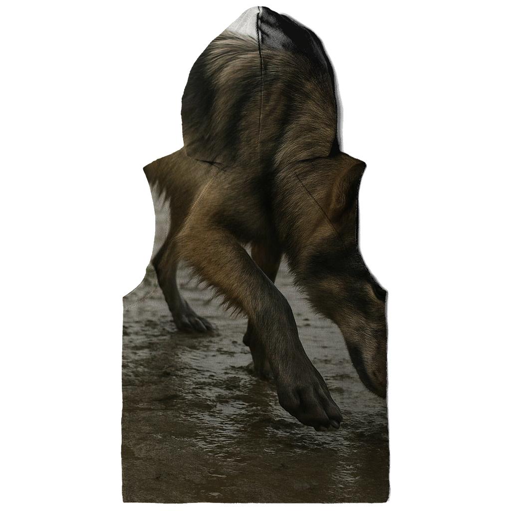 Mudflat Foraging At Low Tide In Coastal Fog designer hoodies