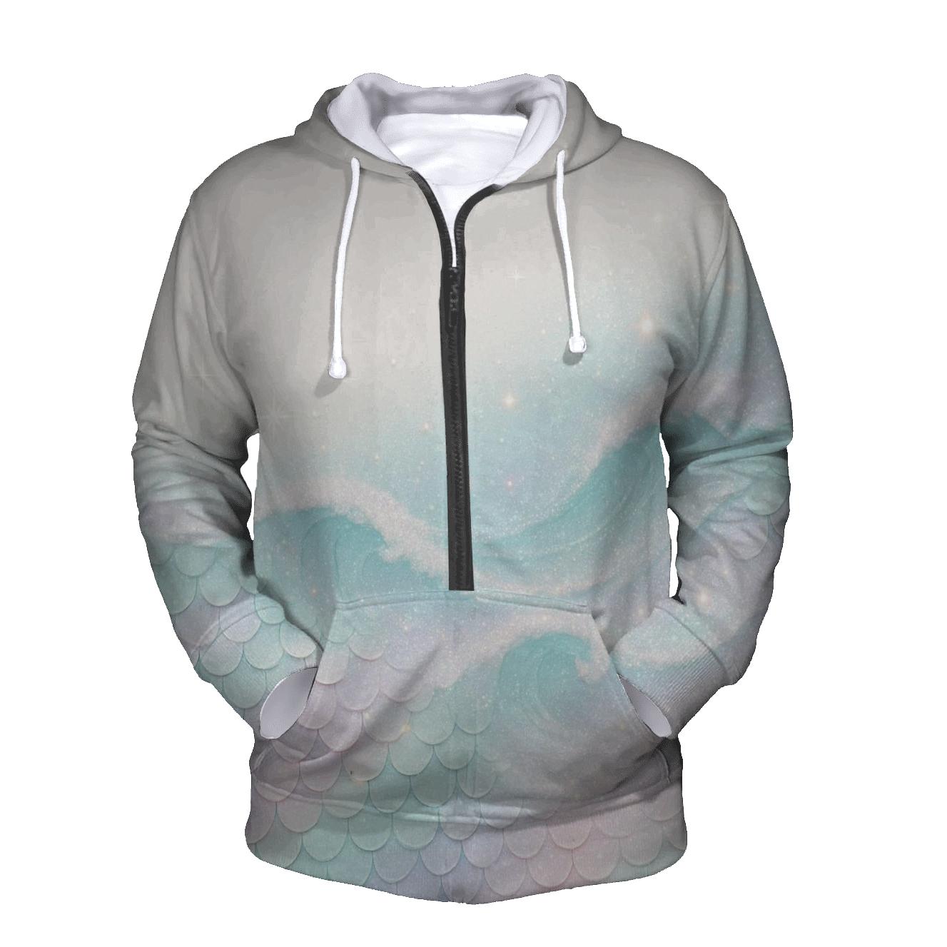 Nebula Sequin Tide embroidered hoodies