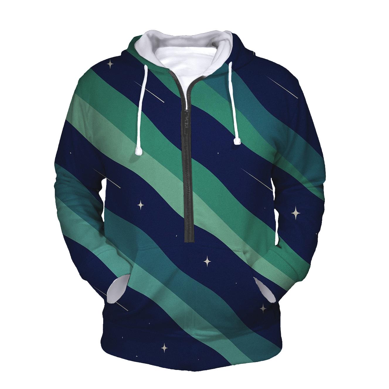 Aurora Ribbon Traverse premium hoodies