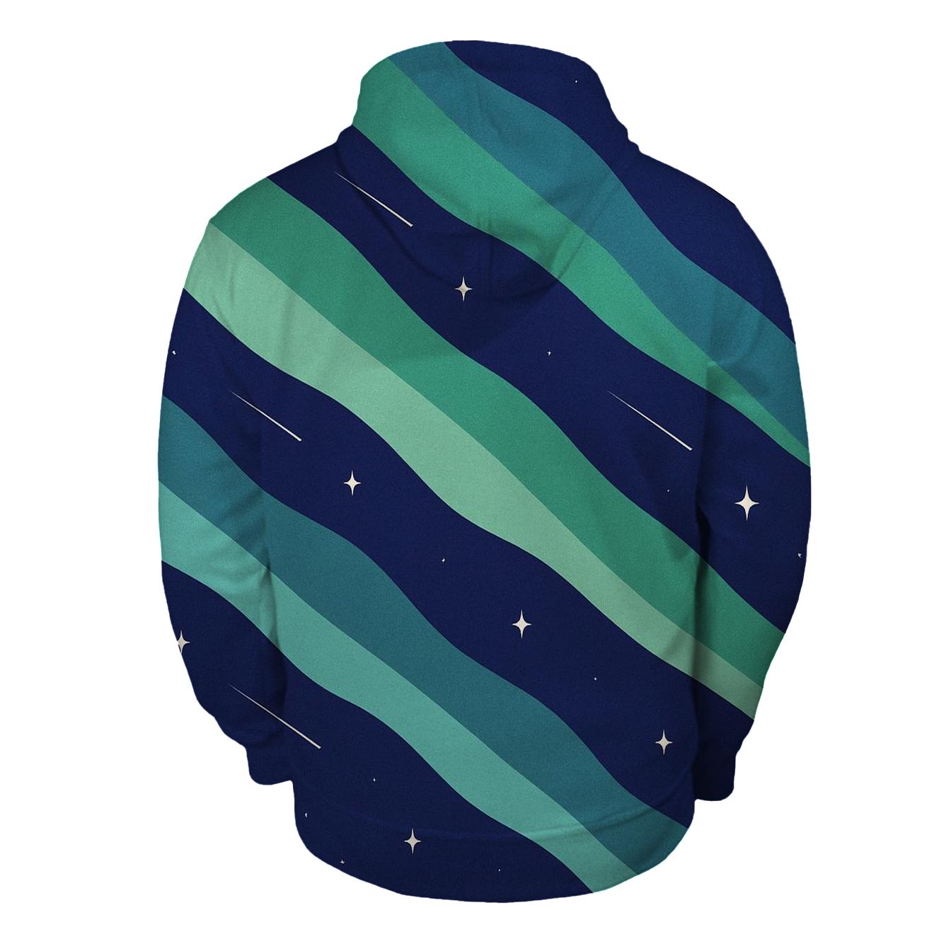 Aurora Ribbon Traverse premium hoodies