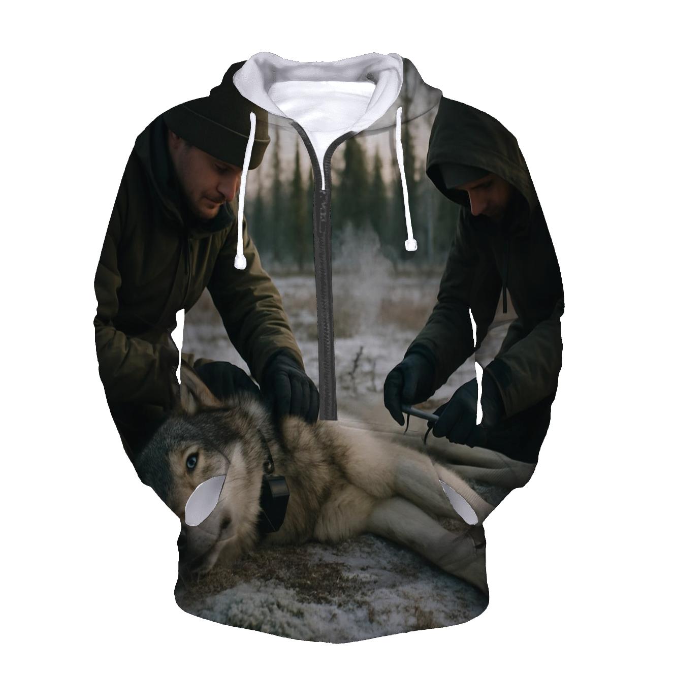 Radio Collar Check In The Boreal Clearing graphic hoodies