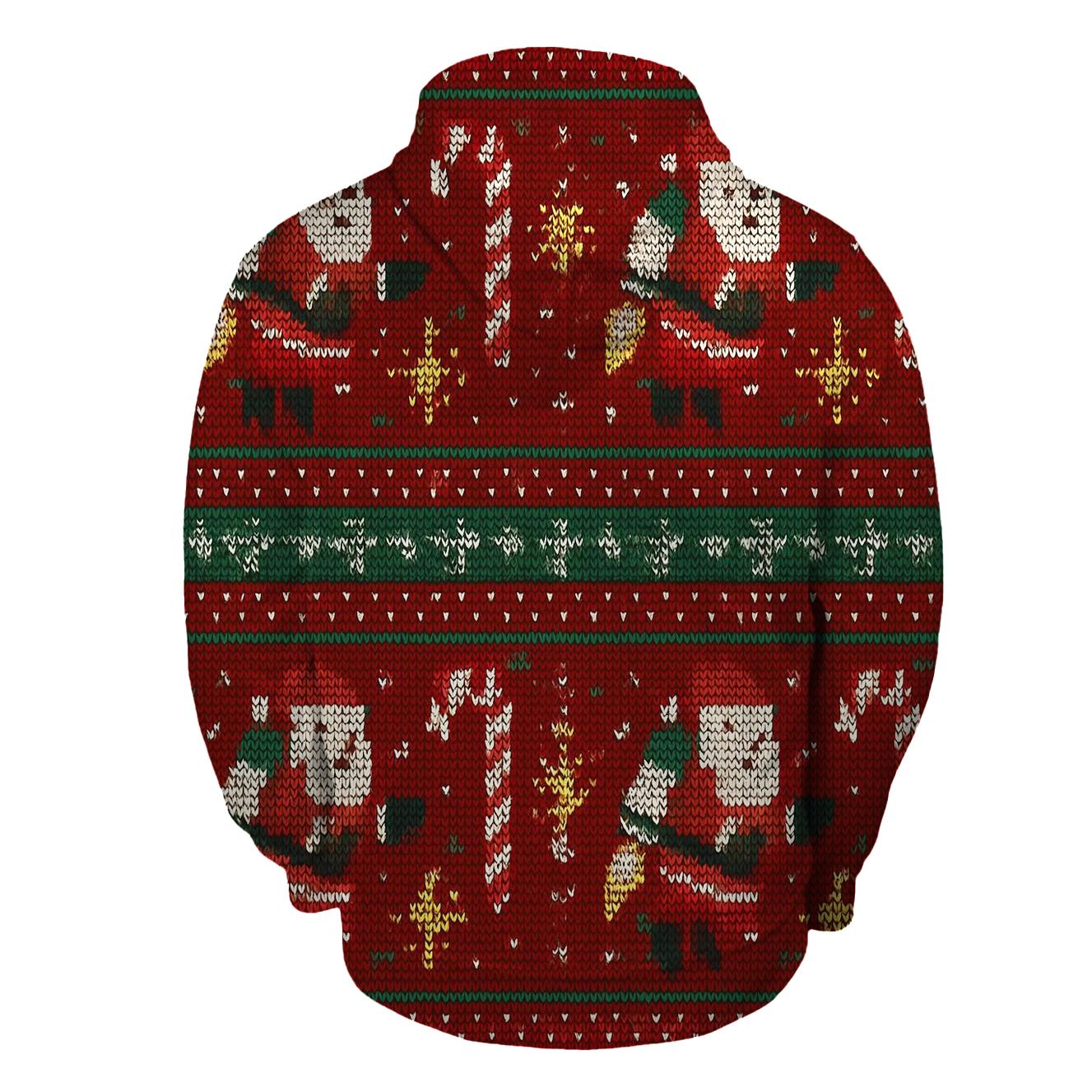 Jolly Jetpack Santa Grid Design pullover hoodies