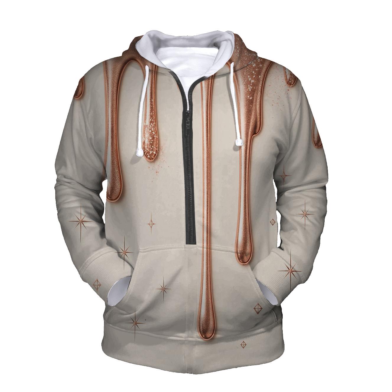 Rose Gold Meteor Drip hoodie designs