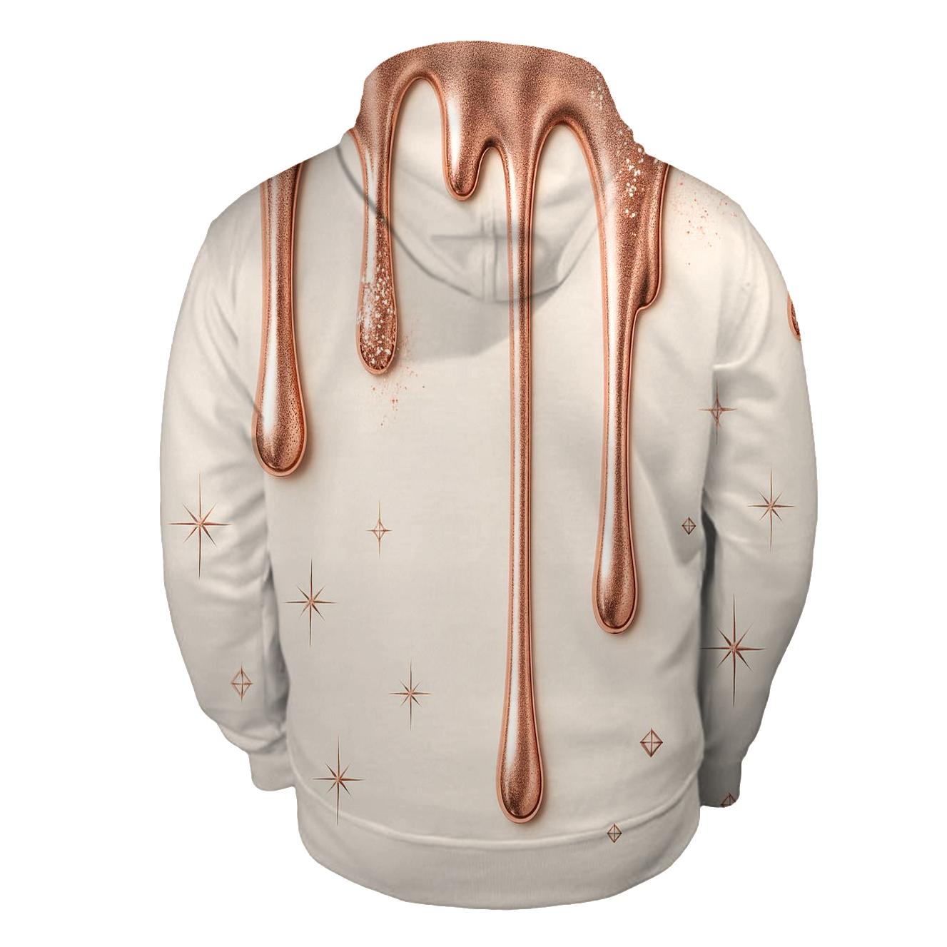 Rose Gold Meteor Drip hoodie designs