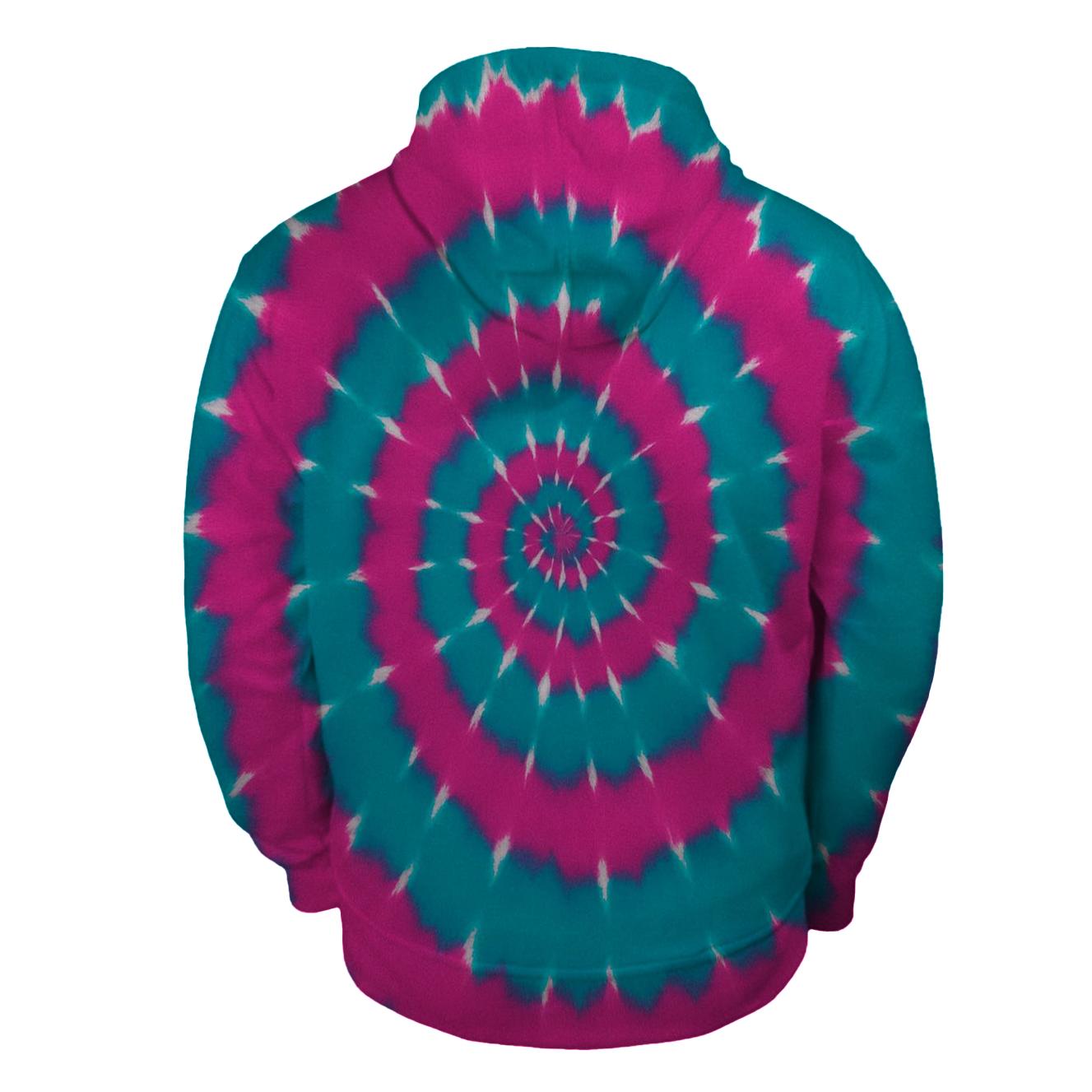 Nebula Spiral Overdye Whirlpool heavyweight hoodies