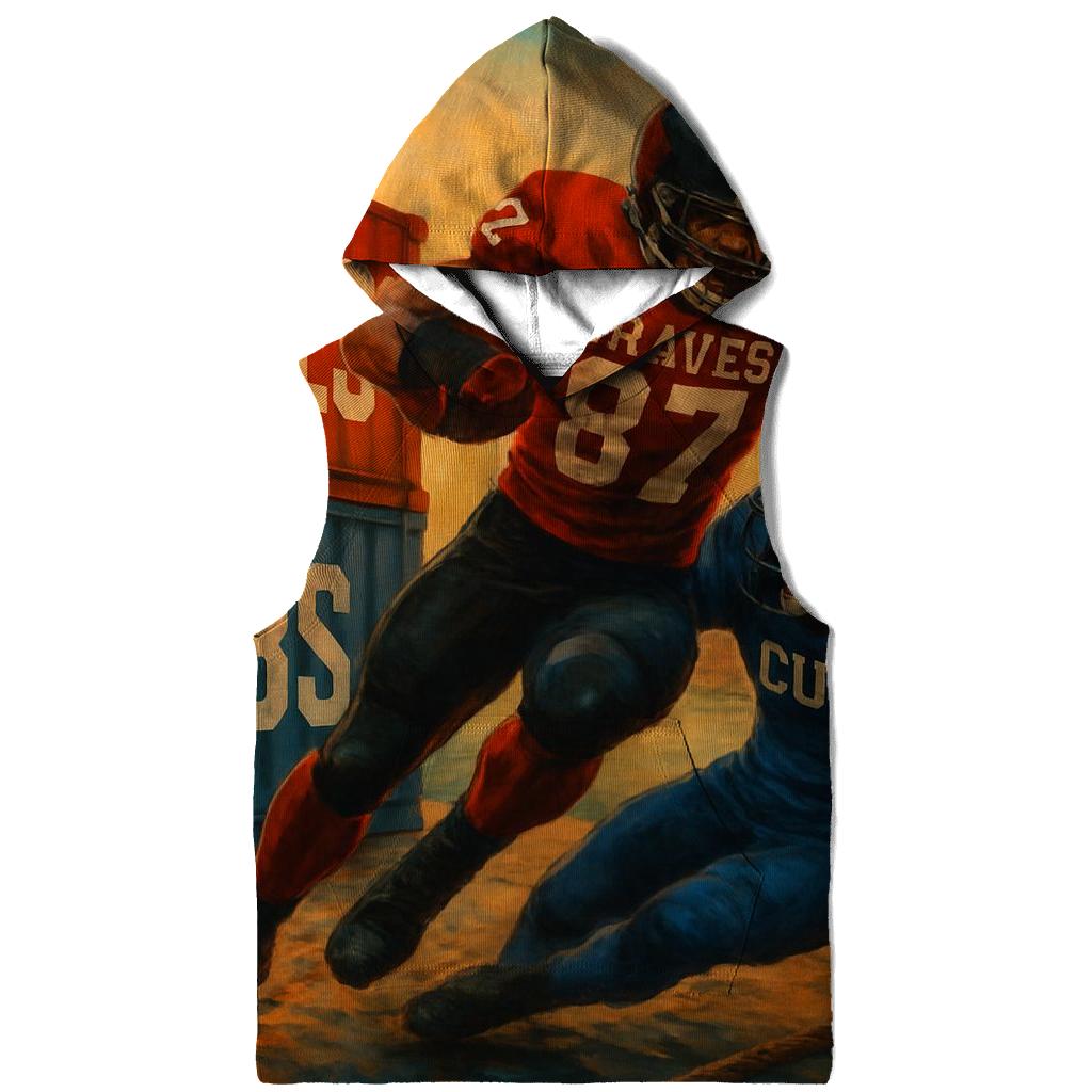 Harbor Crane Sideline Smash Braves Versus Cubs heavyweight hoodies