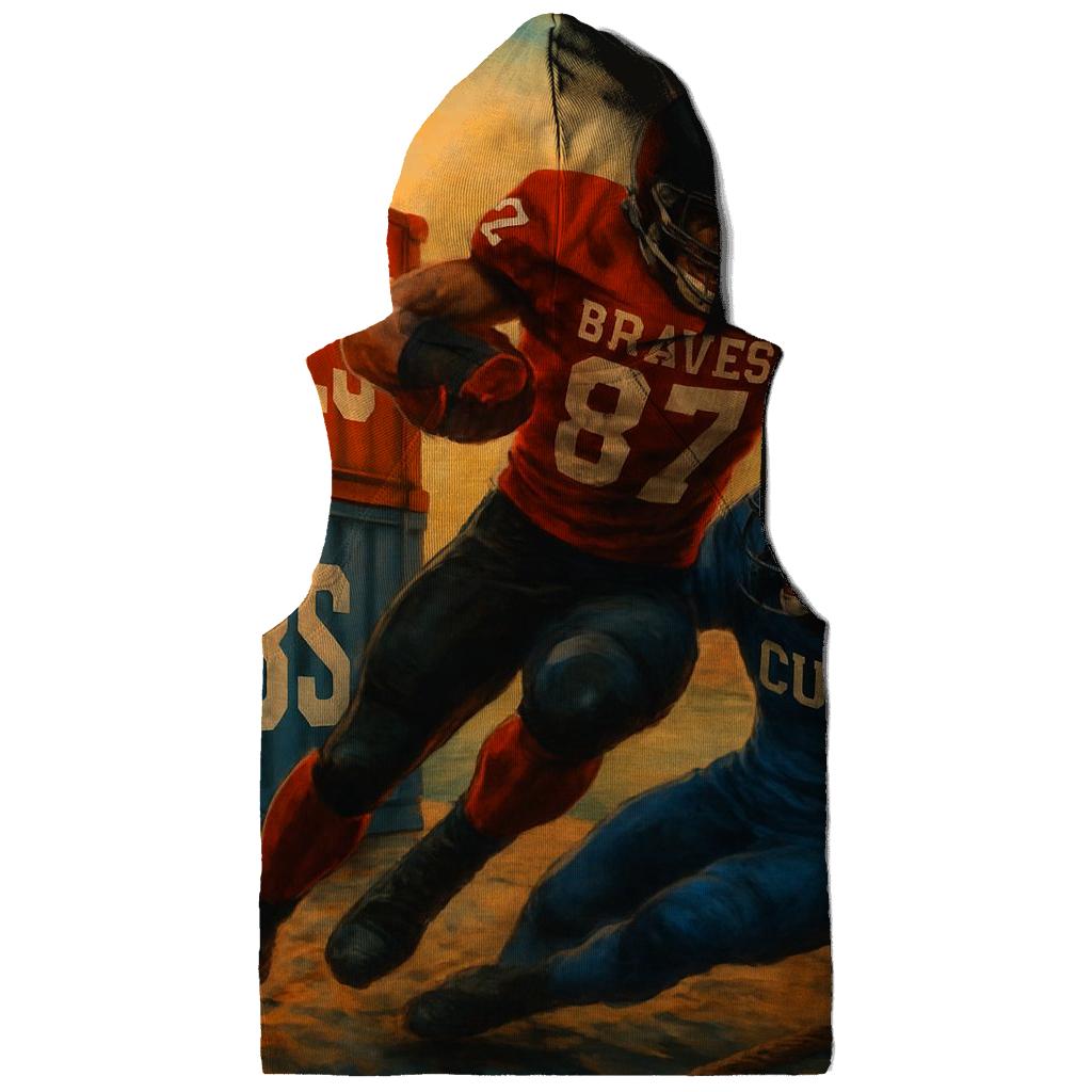 Harbor Crane Sideline Smash Braves Versus Cubs heavyweight hoodies