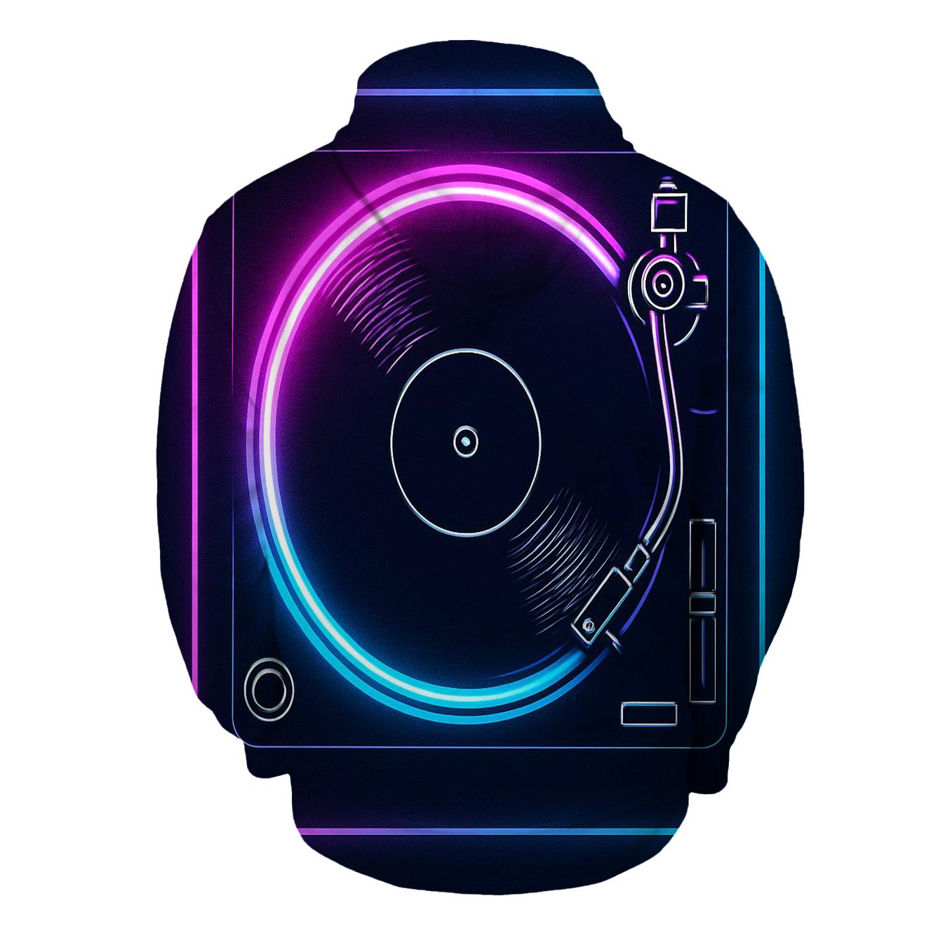 Neon Marquee Turntable hoodie trends