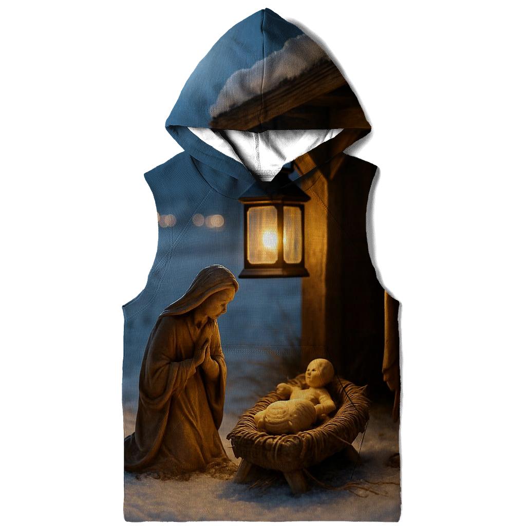 Silent Nativity By Moonlit Snow hoodie trends