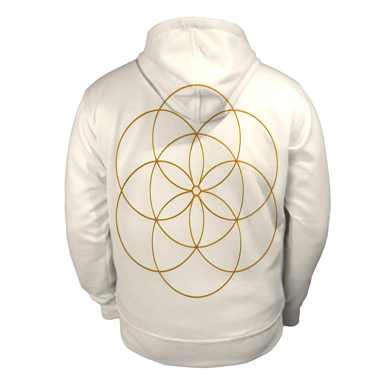 Breath Geometry Bloom embroidered hoodies