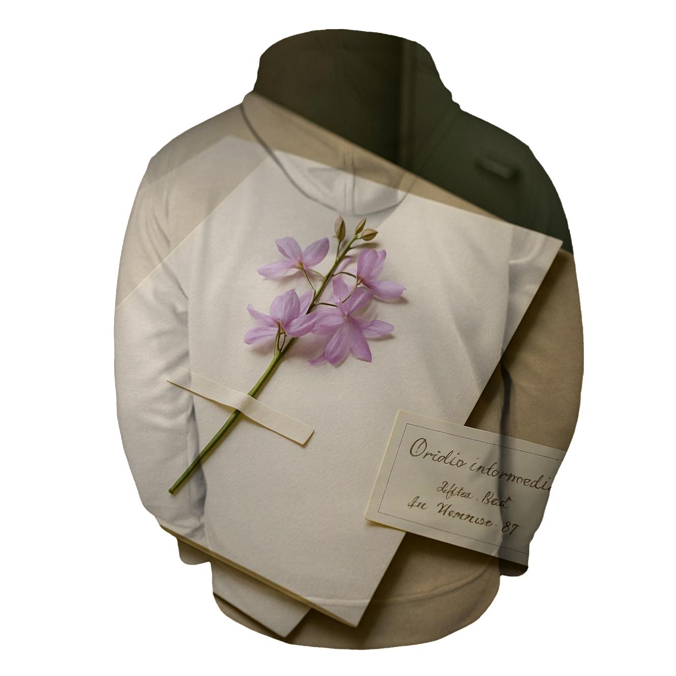 Herbarium Press With Fresh Orchid Specimen And Labels hoodie styles