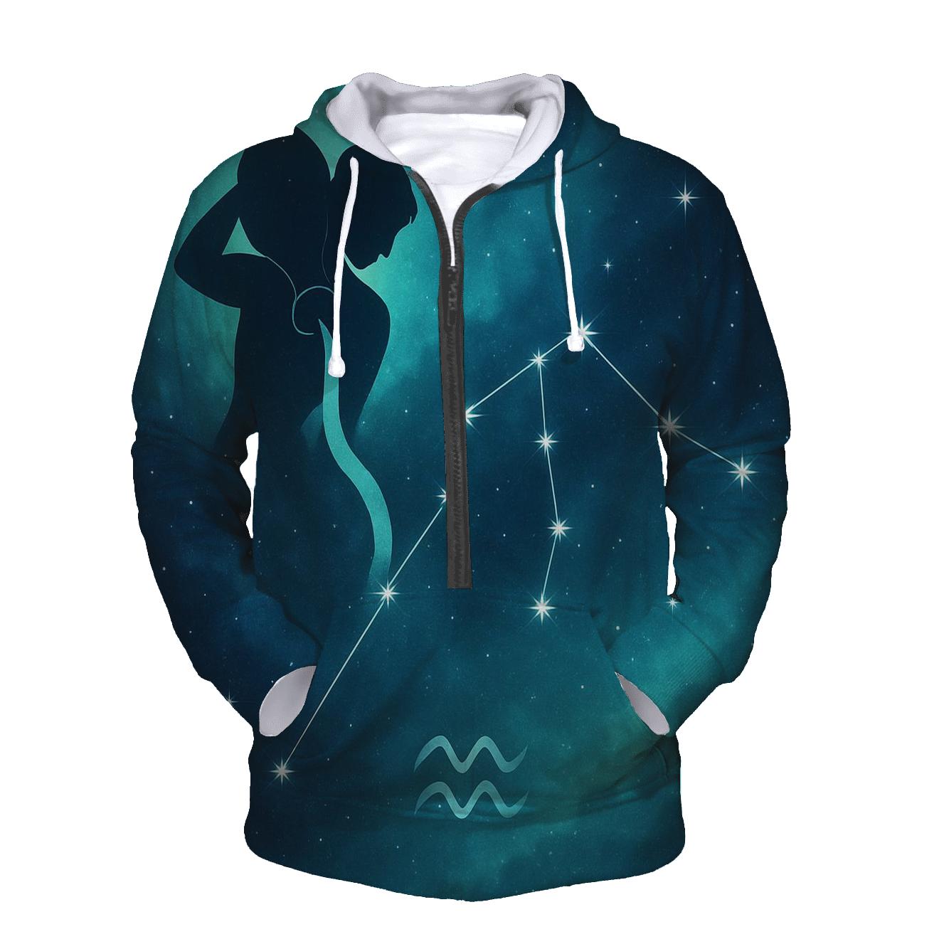 Aquarius Water Bearer Nebula Pour premium hoodies