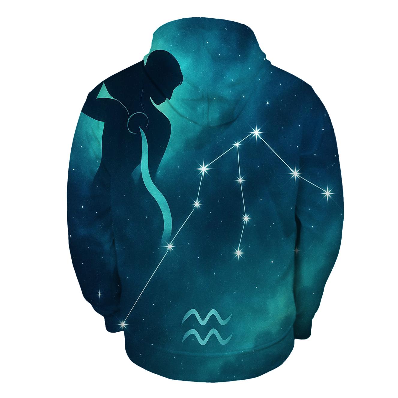 Aquarius Water Bearer Nebula Pour premium hoodies