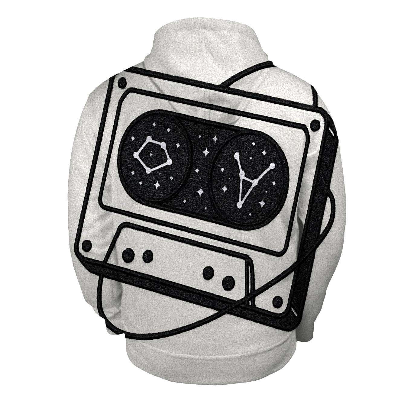 Cassette Constellation Patch graphic hoodies