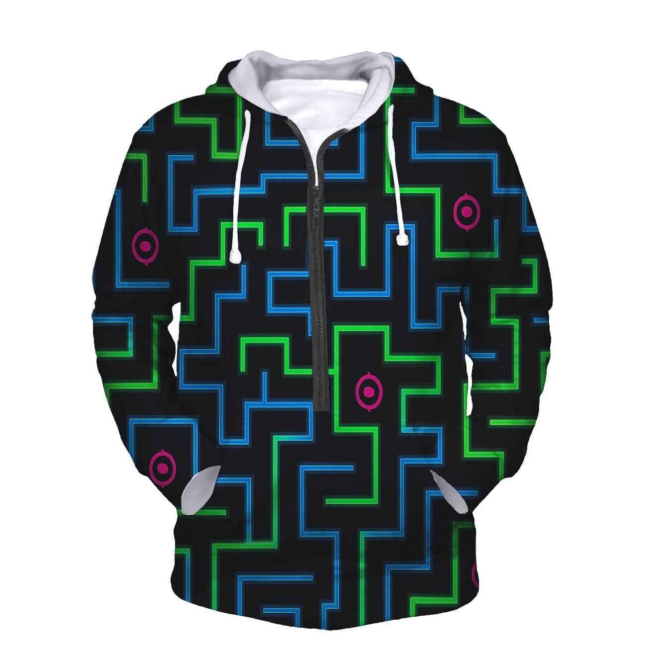 Laser Tag Arena Maze Lines hoodie trends