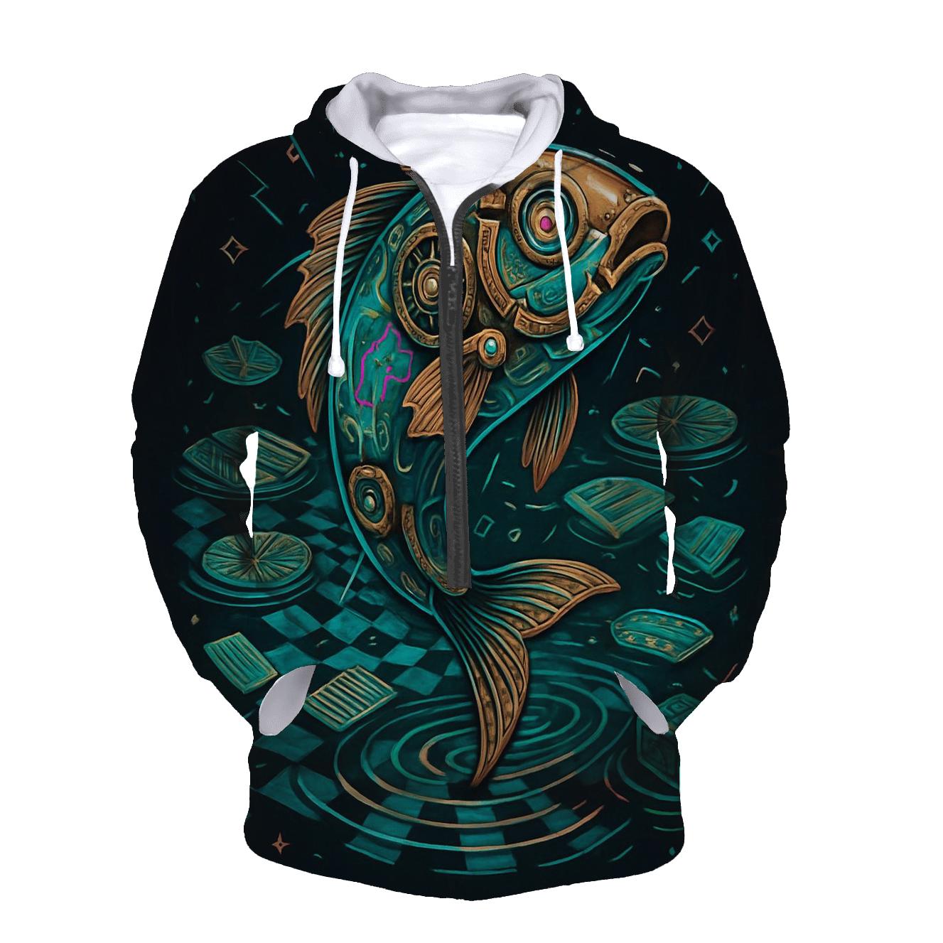 Clockwork Koi Paradox heavyweight hoodies