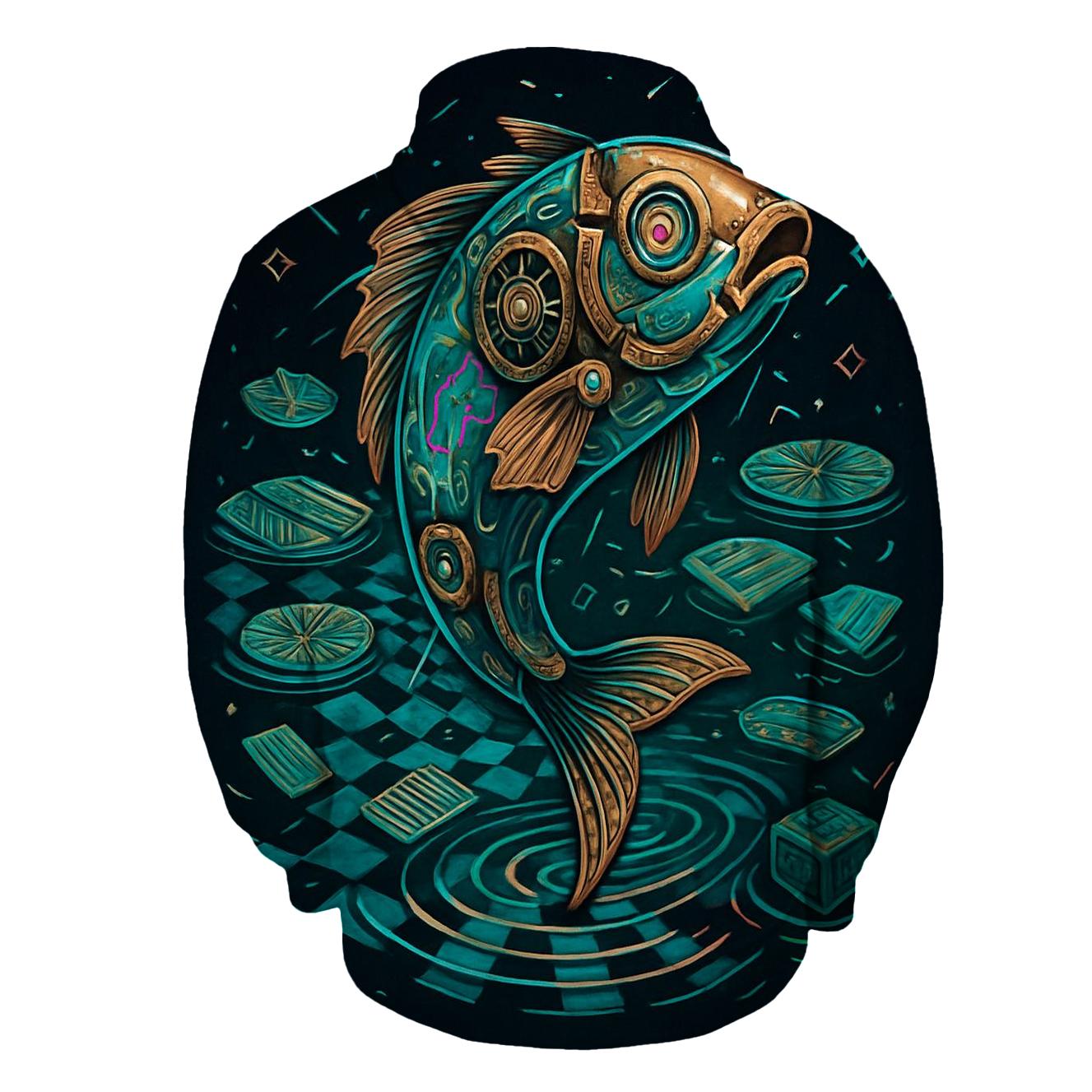 Clockwork Koi Paradox heavyweight hoodies