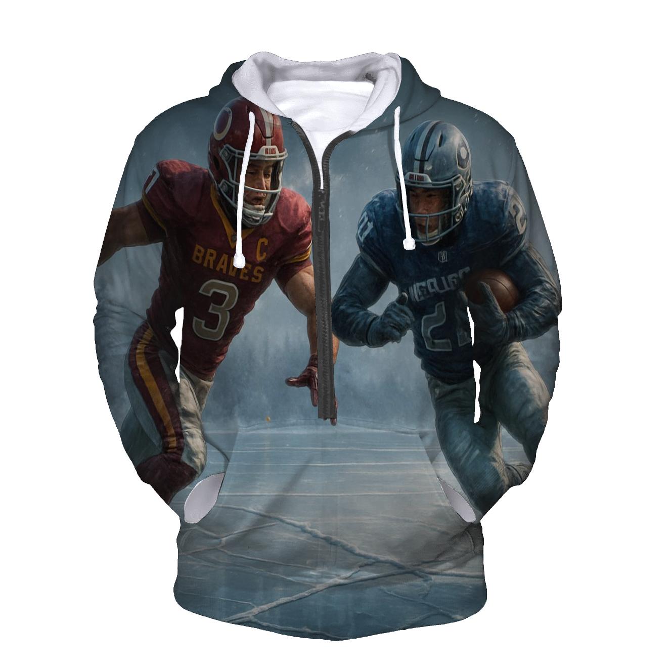 Frozen Lake Helmet Charge Braves Versus Cubs designer hoodies