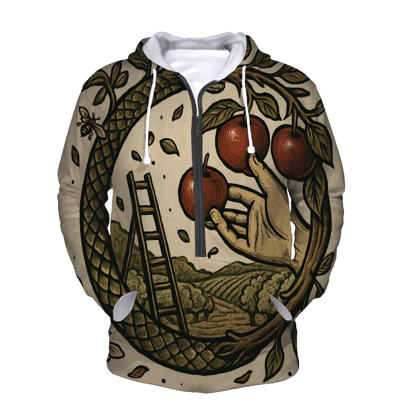 The Orchard Ouroboros Harvest Seal embroidered hoodies