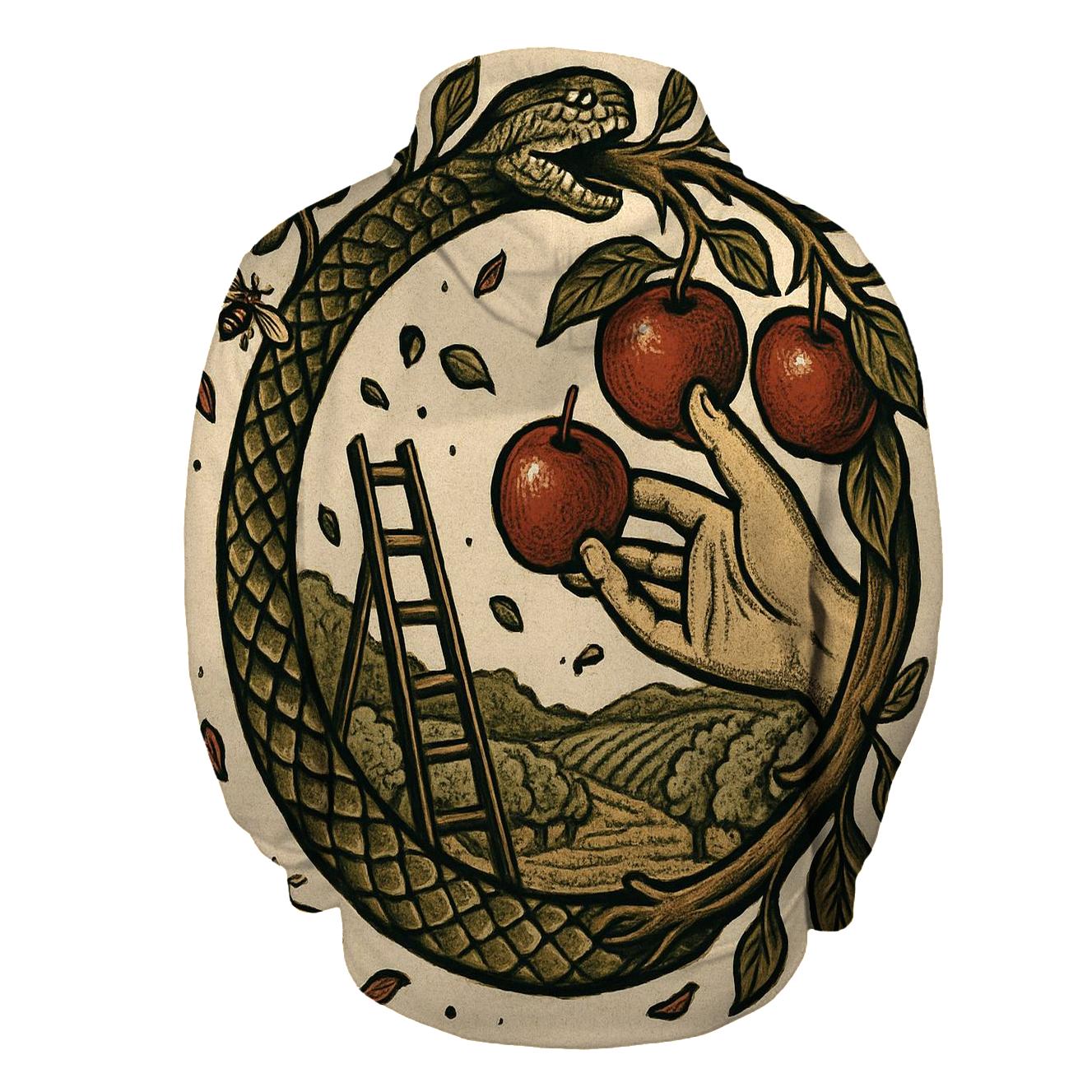 The Orchard Ouroboros Harvest Seal embroidered hoodies