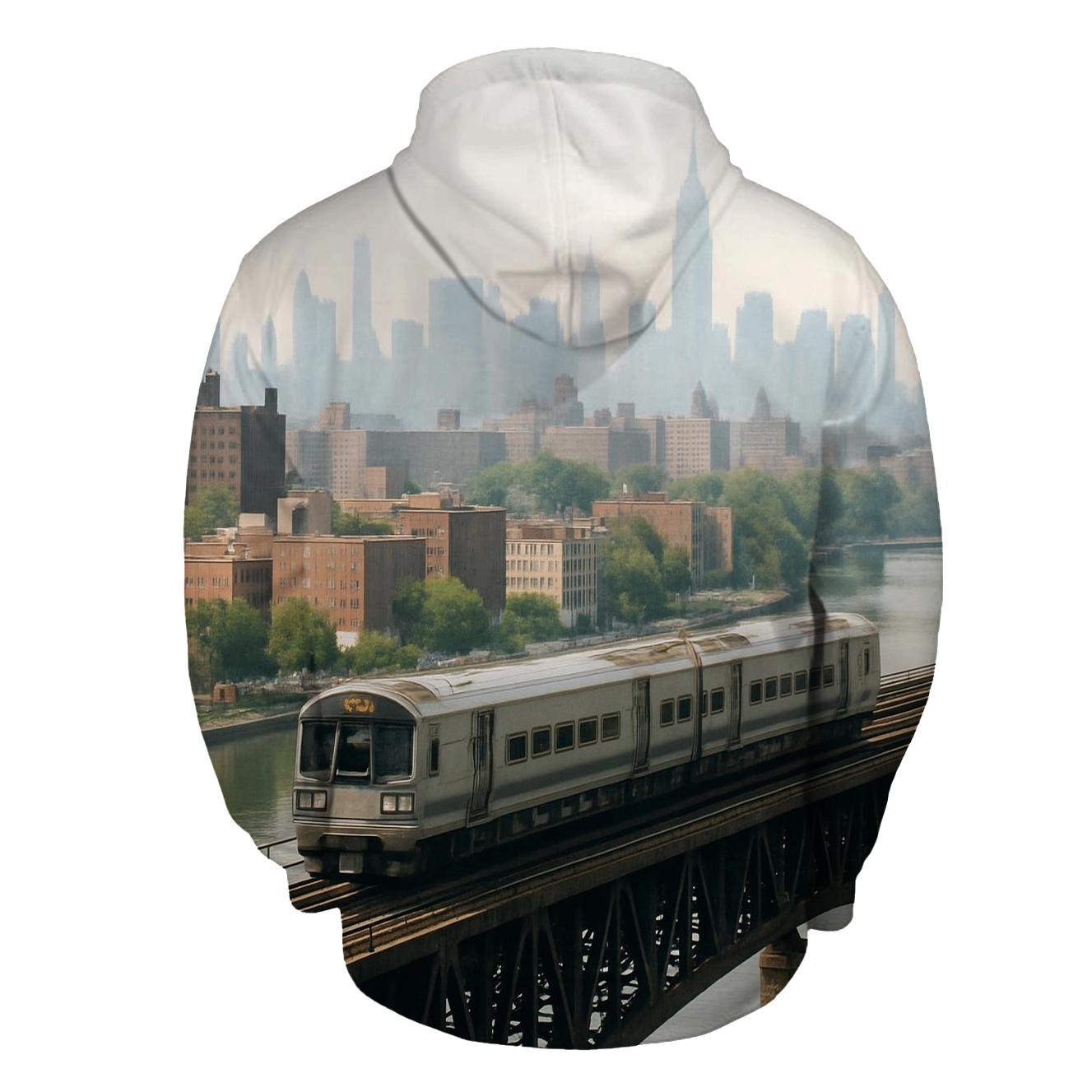 Summer Haze From Harlem River Rail Viaduct graphic hoodies