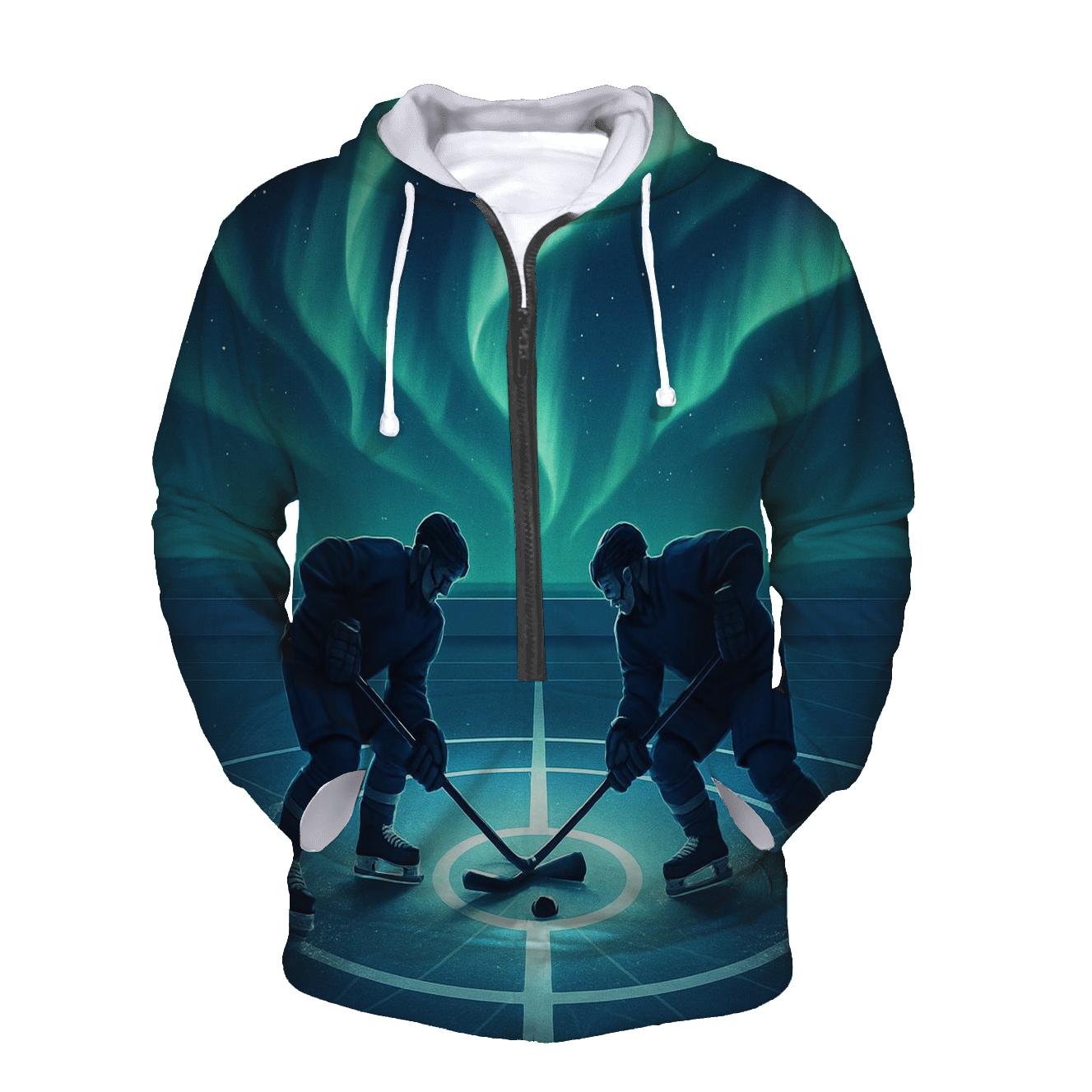 Aurora Ice Hockey Faceoff zip-up hoodies
