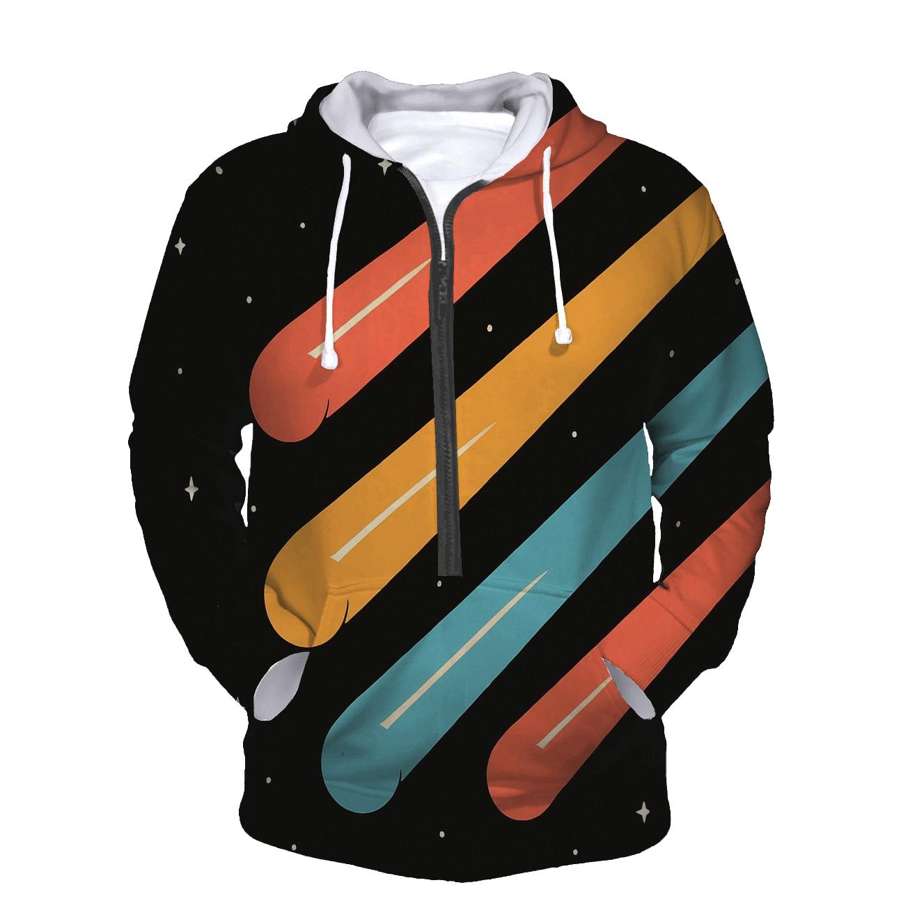 Comet Trail Overprint Drift hoodie styles