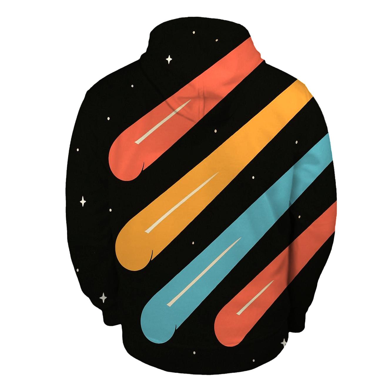 Comet Trail Overprint Drift hoodie styles