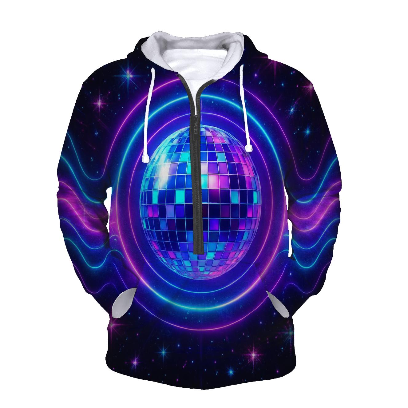 Electric Aurora Disco Halo hoodie styles