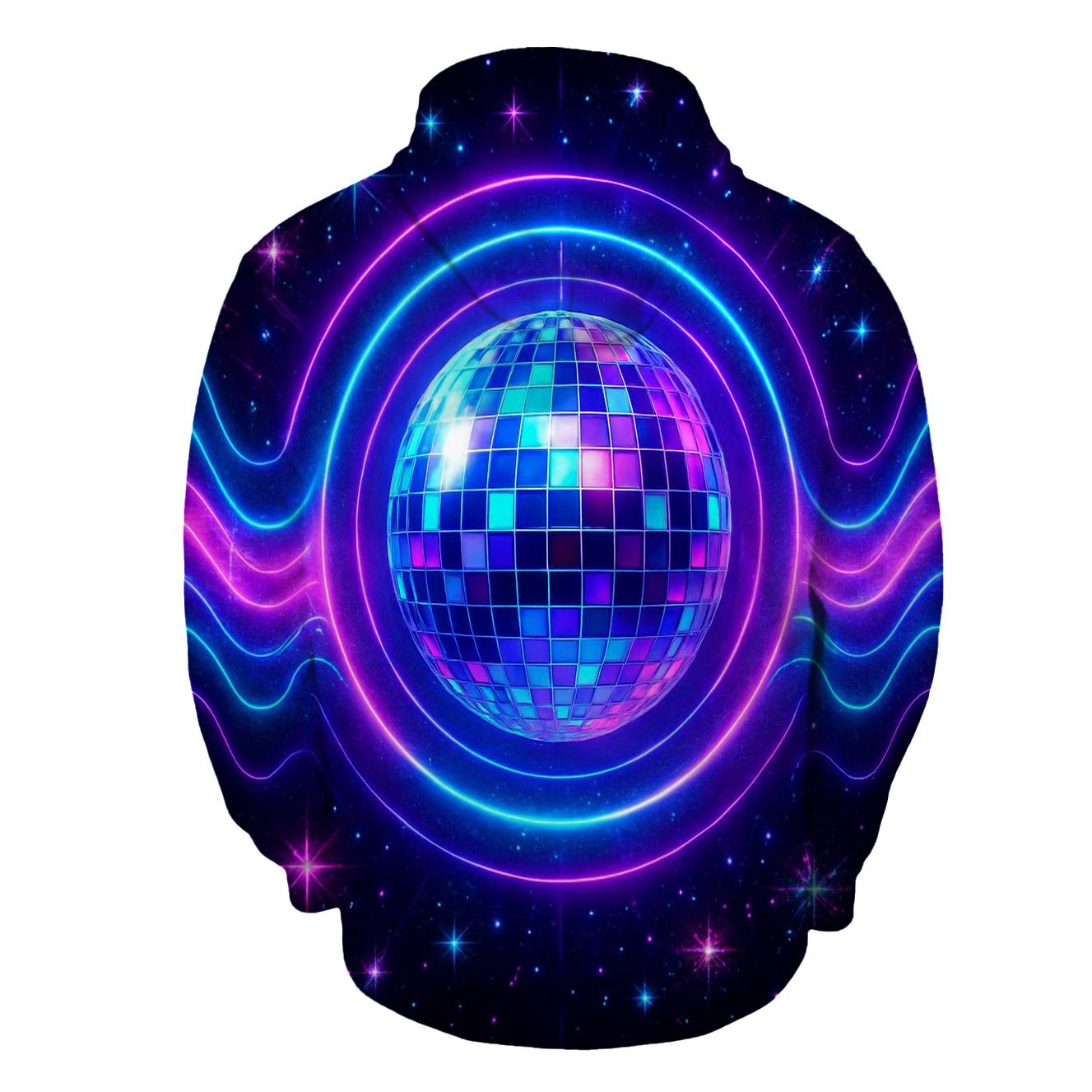Electric Aurora Disco Halo hoodie styles