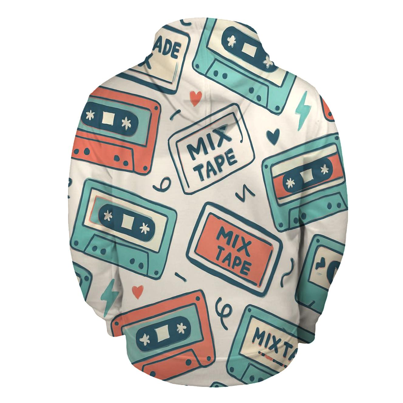 Cassette Mix Tape Label Stickers custom hoodies