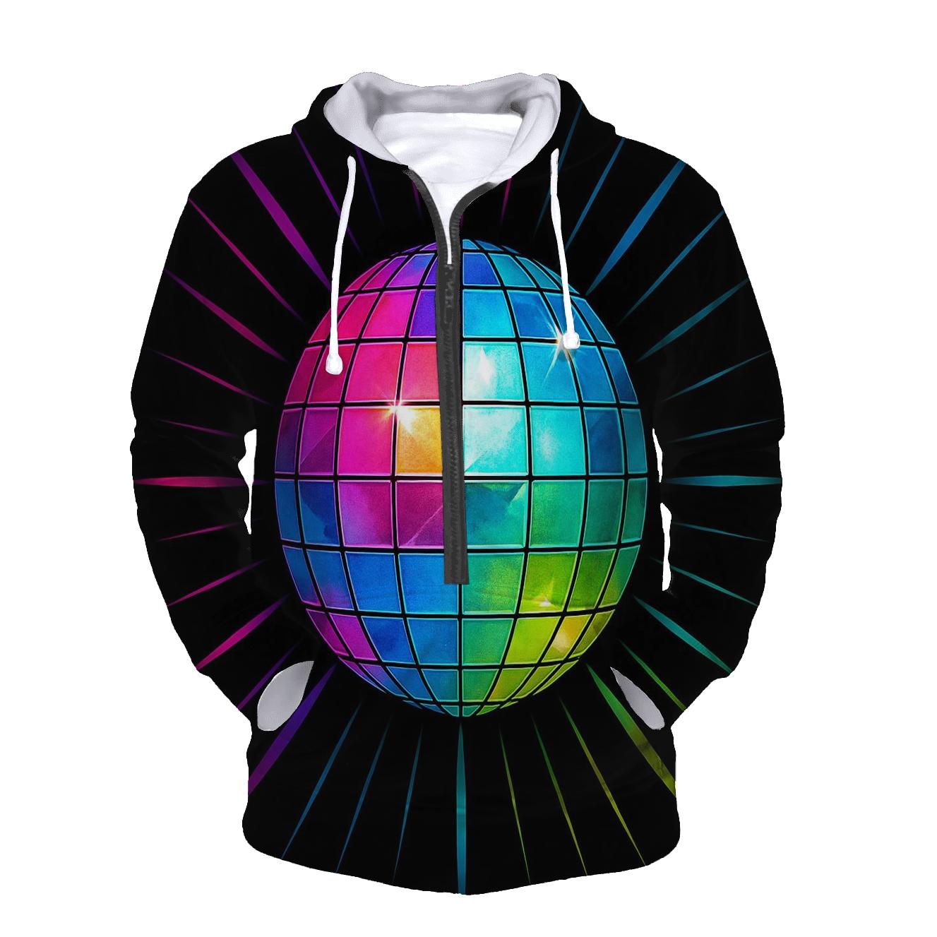 Disco Prism Burst pullover hoodies