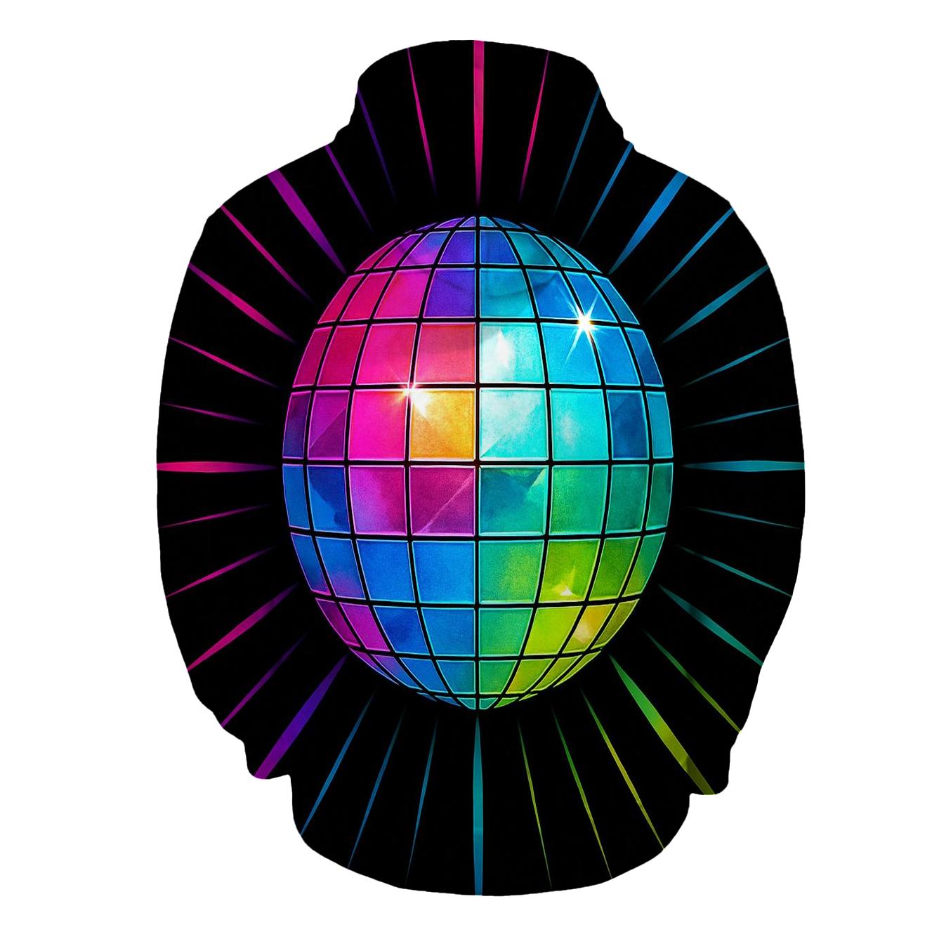Disco Prism Burst pullover hoodies
