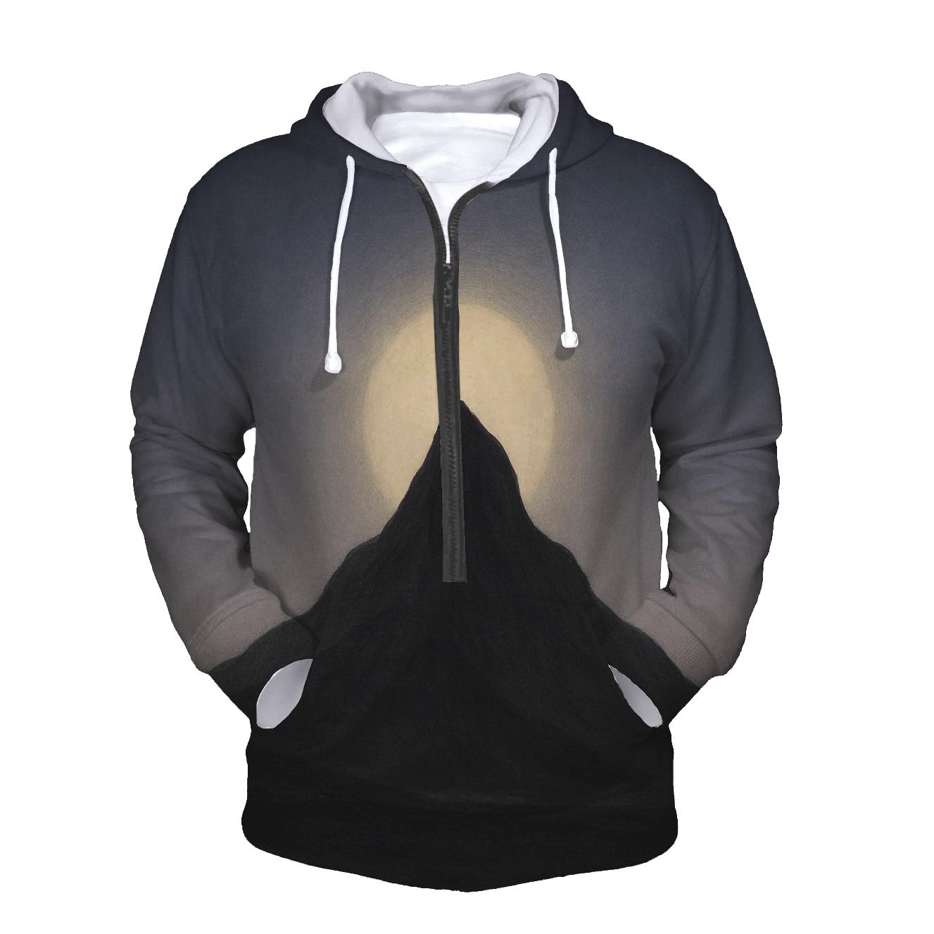Mountain Stillness Halo premium hoodies