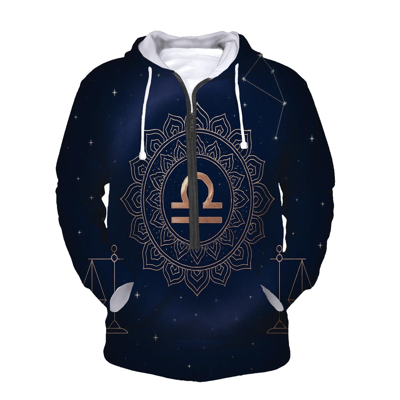 Libra Venusian Balance Mandala premium hoodies