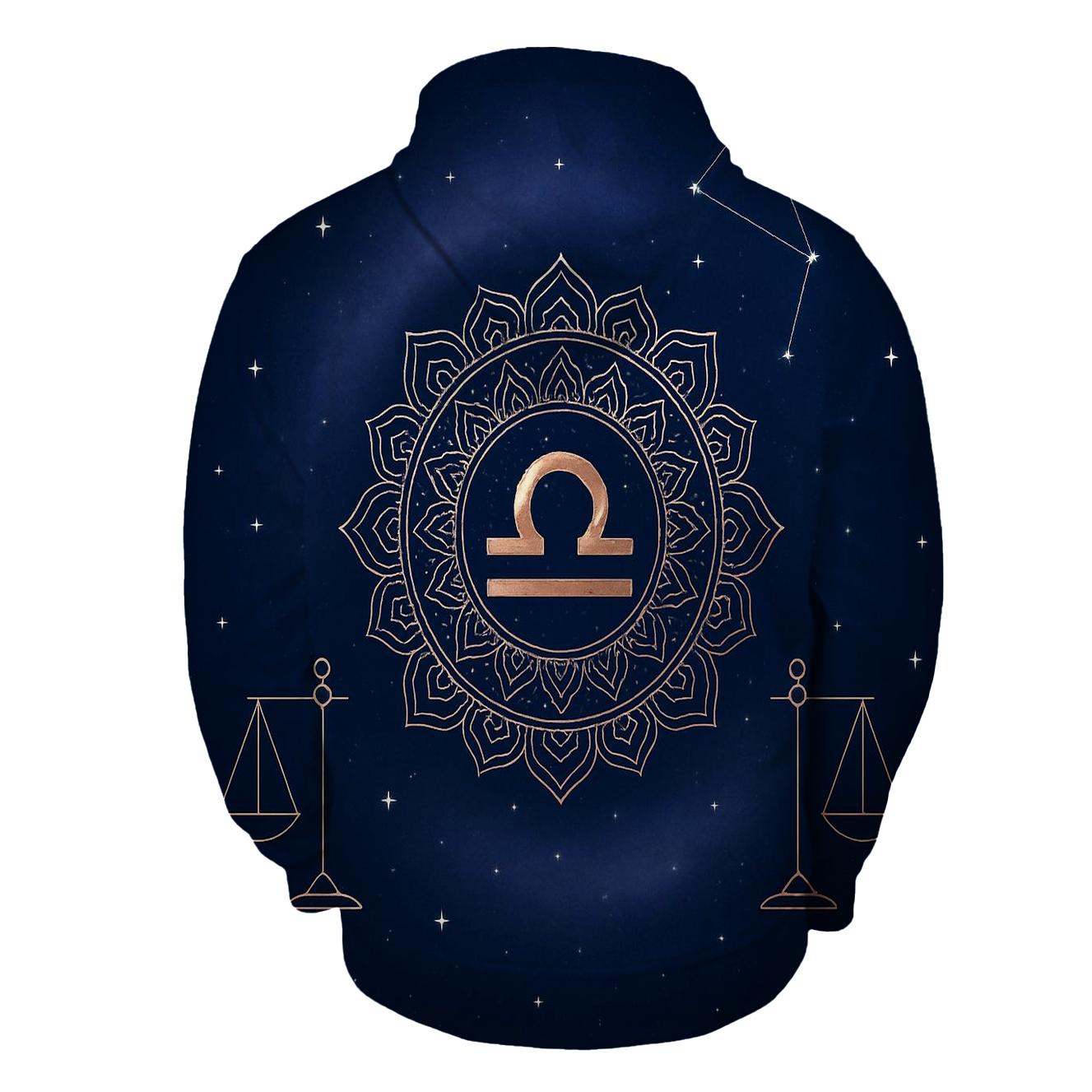 Libra Venusian Balance Mandala premium hoodies