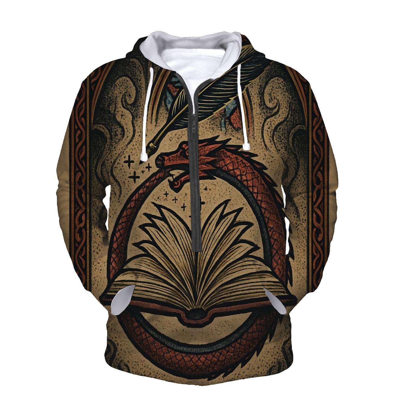 The Cathedral Ouroboros Manuscript heavyweight hoodies