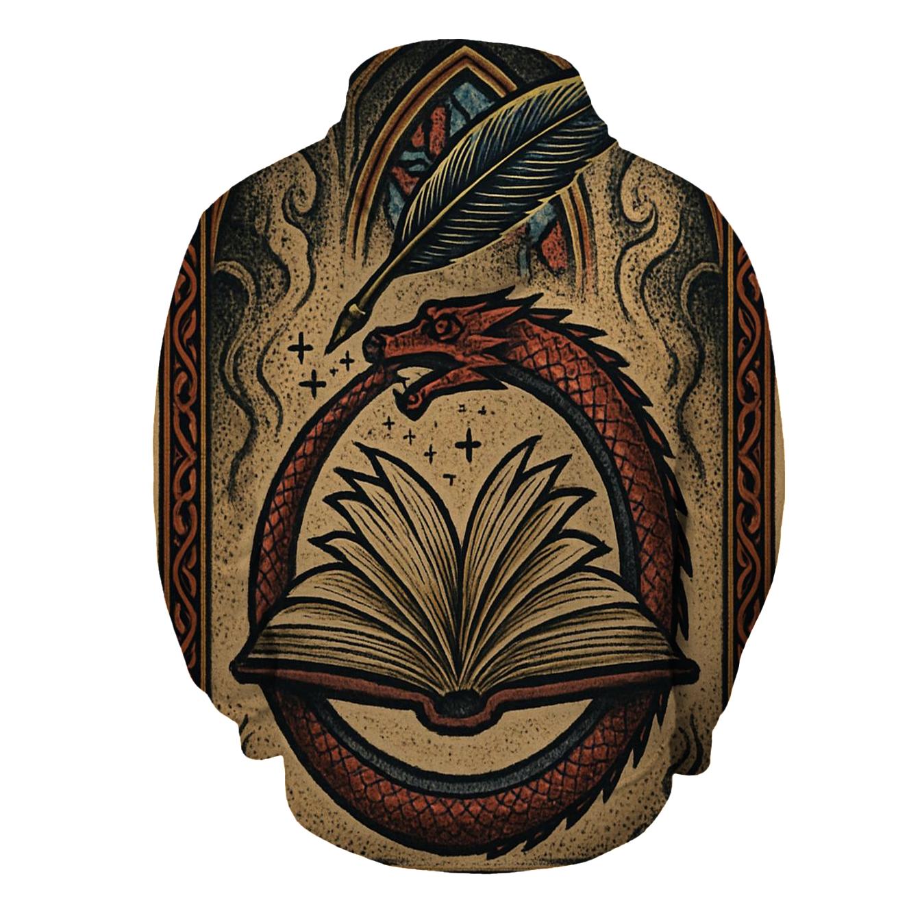 The Cathedral Ouroboros Manuscript heavyweight hoodies