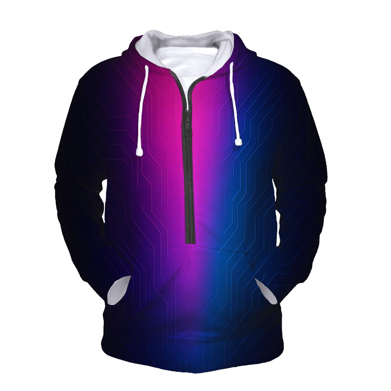 Neon Circuit Afterglow premium hoodies