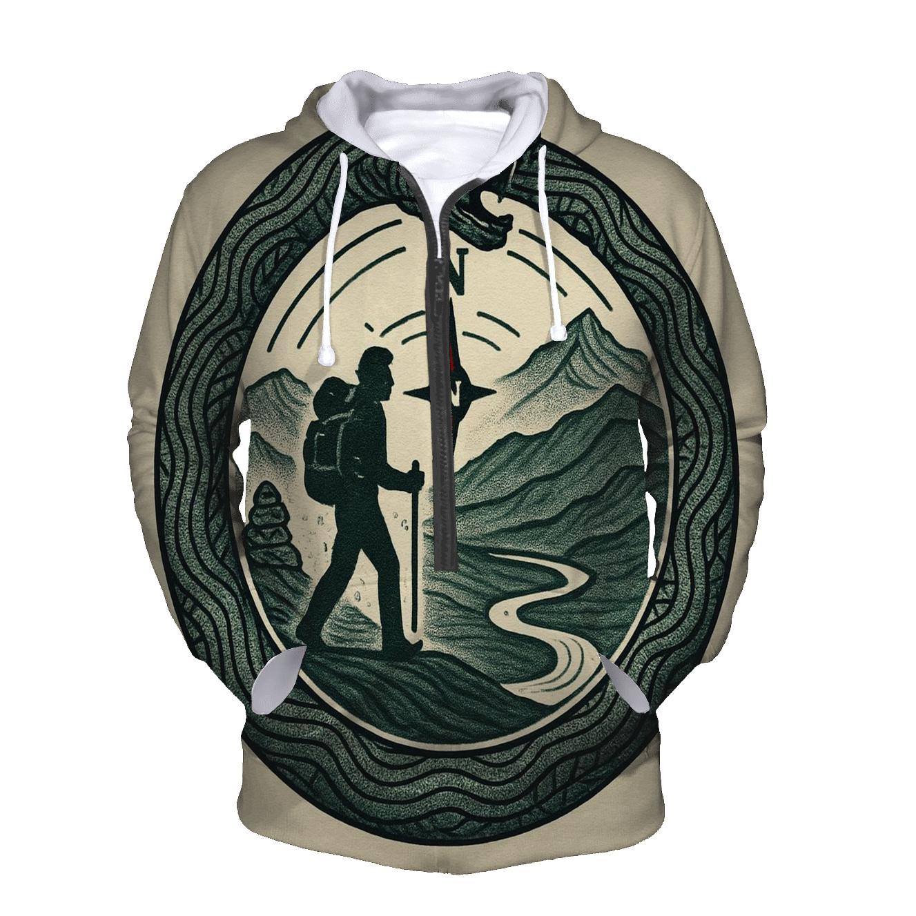 Ouroboros Of The Mountain Trail Map heavyweight hoodies