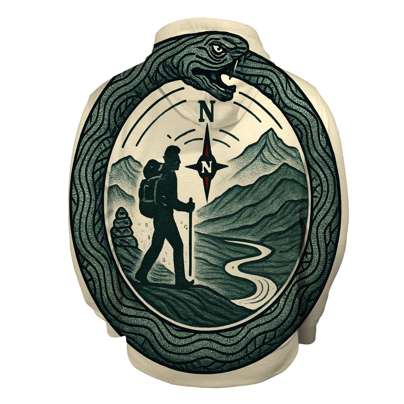 Ouroboros Of The Mountain Trail Map heavyweight hoodies