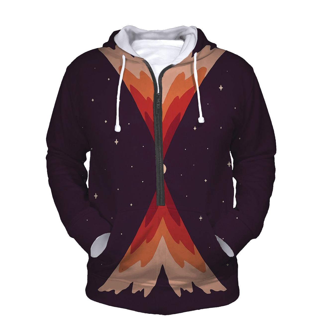 Jet Outflow Chevron Fan graphic hoodies
