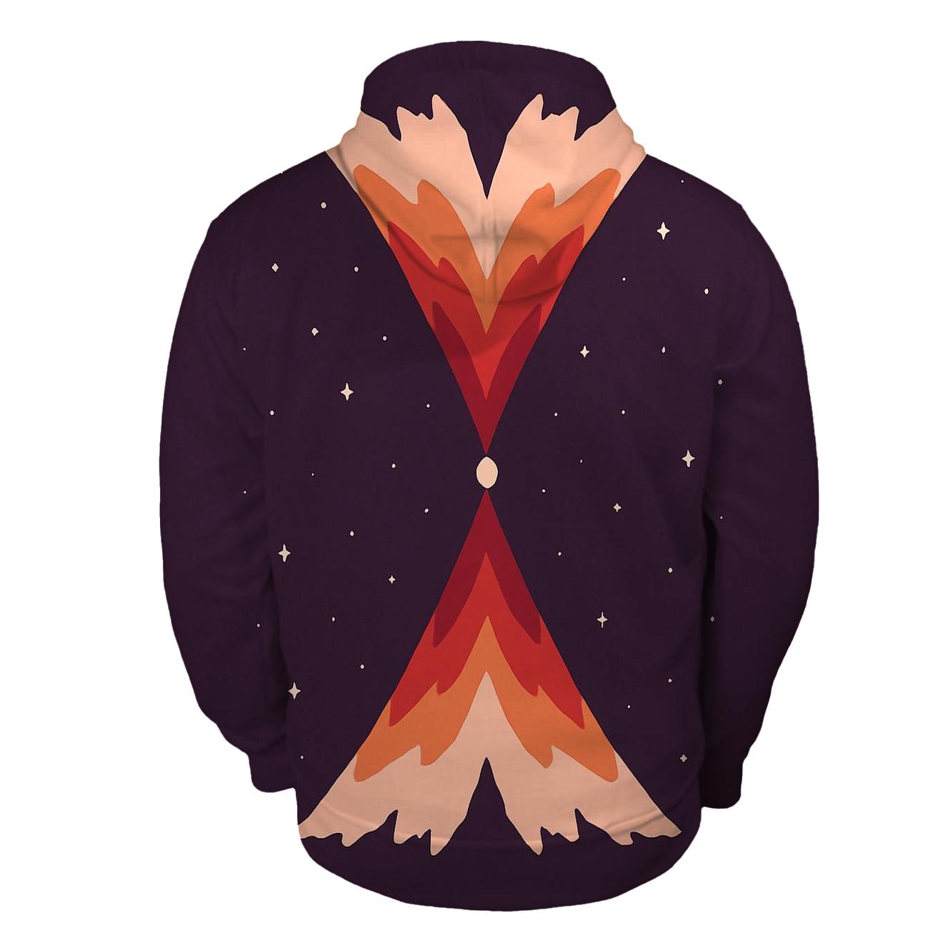 Jet Outflow Chevron Fan graphic hoodies