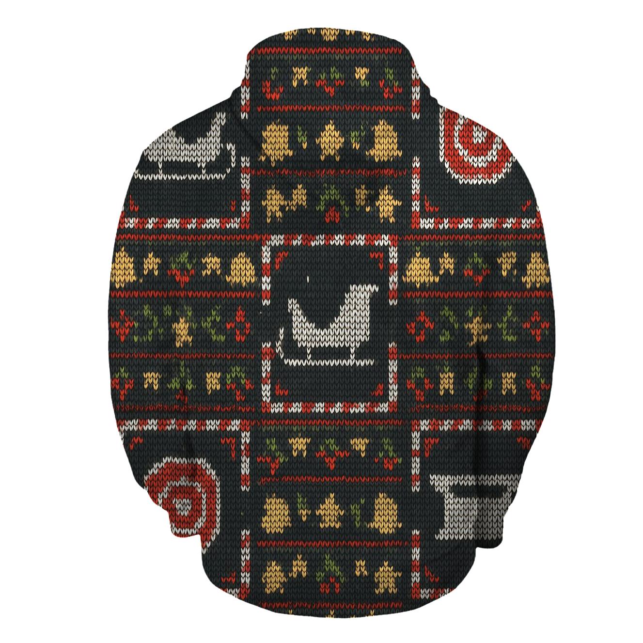 Sleigh Landing Pad Checker Design premium hoodies